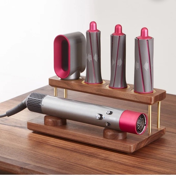 Walnut wood Storage Rack for the Dyson Airwrap - Picture 5 of 6